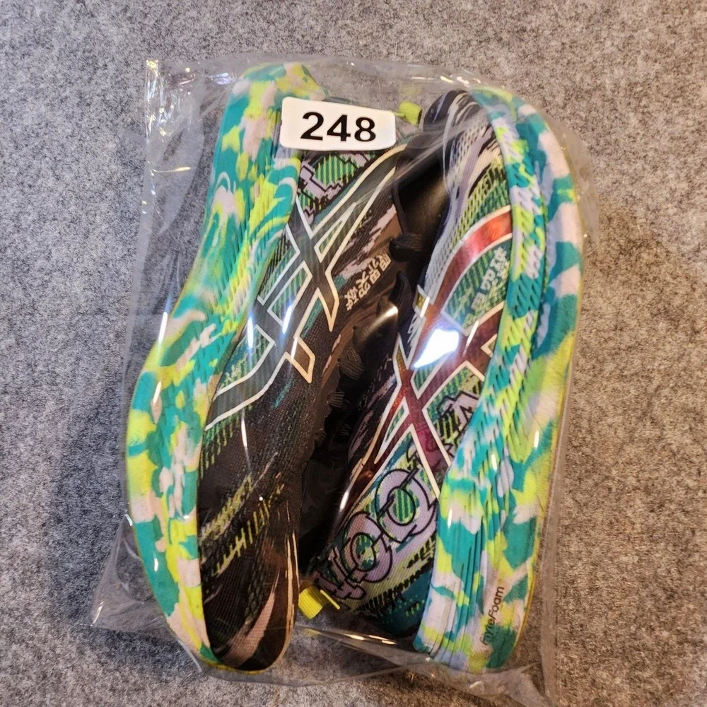 Asics Noosa Tri 13 Womens 10 Running Shoes Black Multi Color Graffiti 1012A898